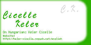 cicelle keler business card